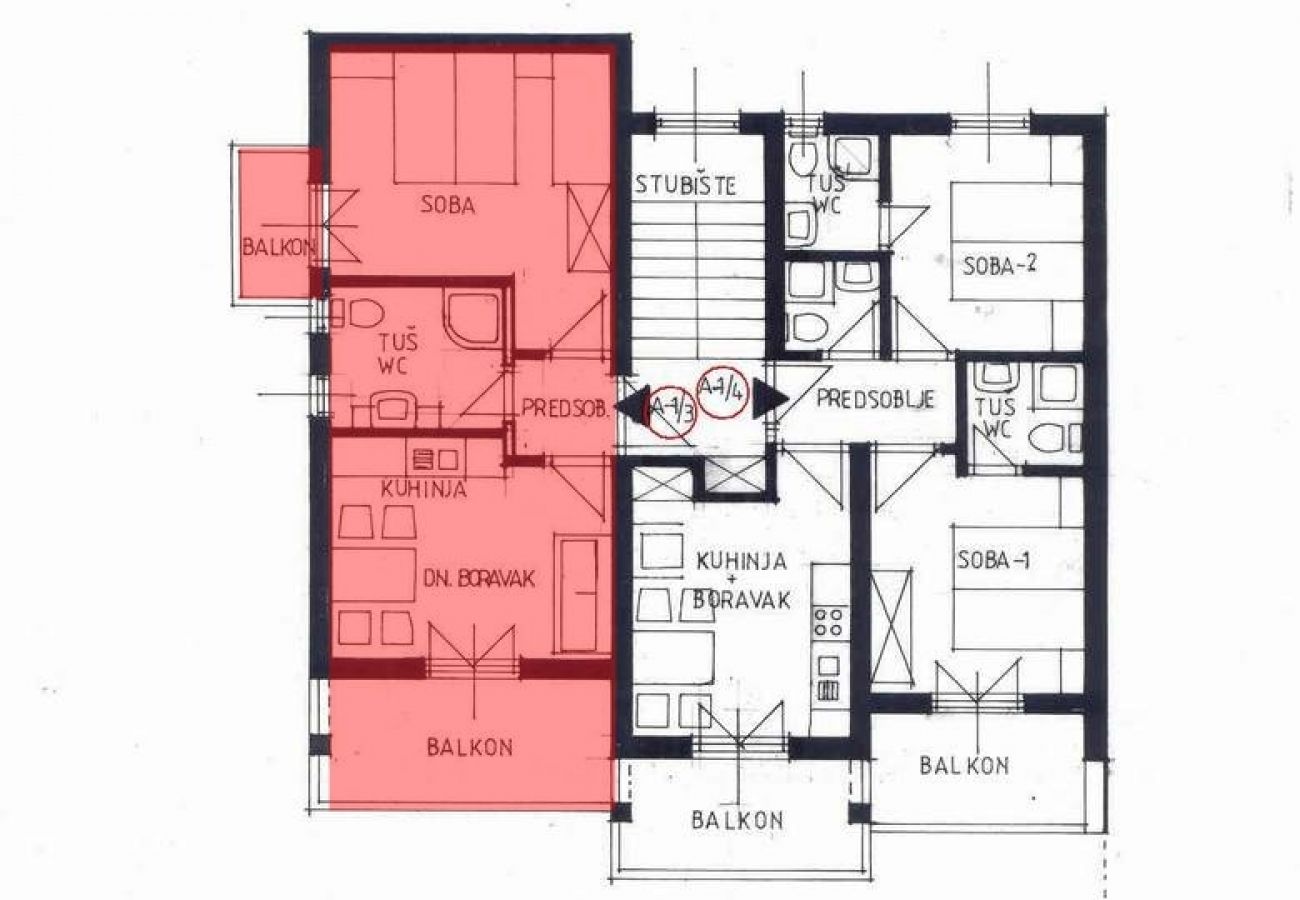 Ferienwohnung in Banjol - Ferienwohnung in Banjol mit Meerblick, Terrasse, Klimaanlage, W-LAN (4883-3)