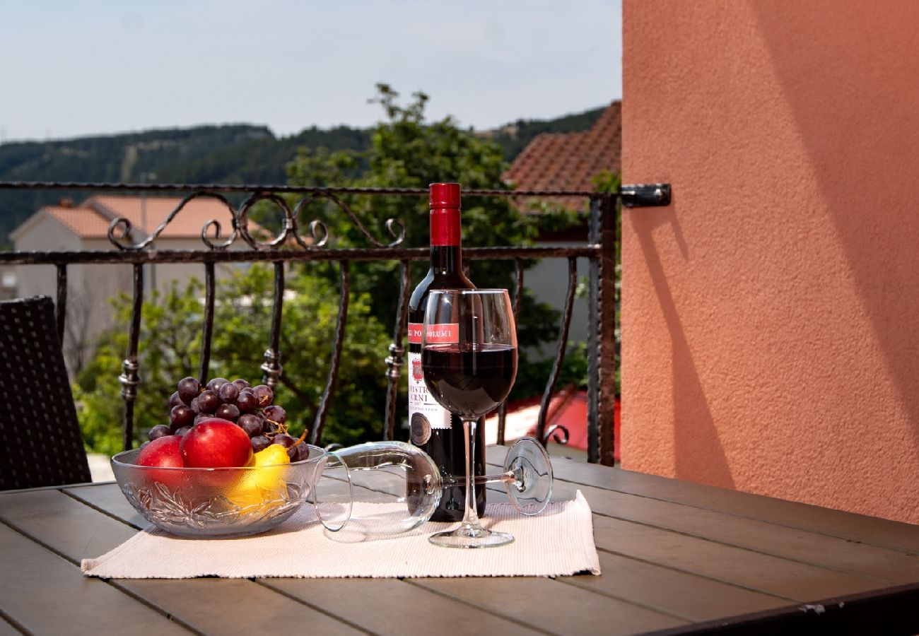 Ferienwohnung in Lopar - Ferienwohnung in Lopar mit Balkon, Klimaanlage, W-LAN, Waschmaschine (4885-2)