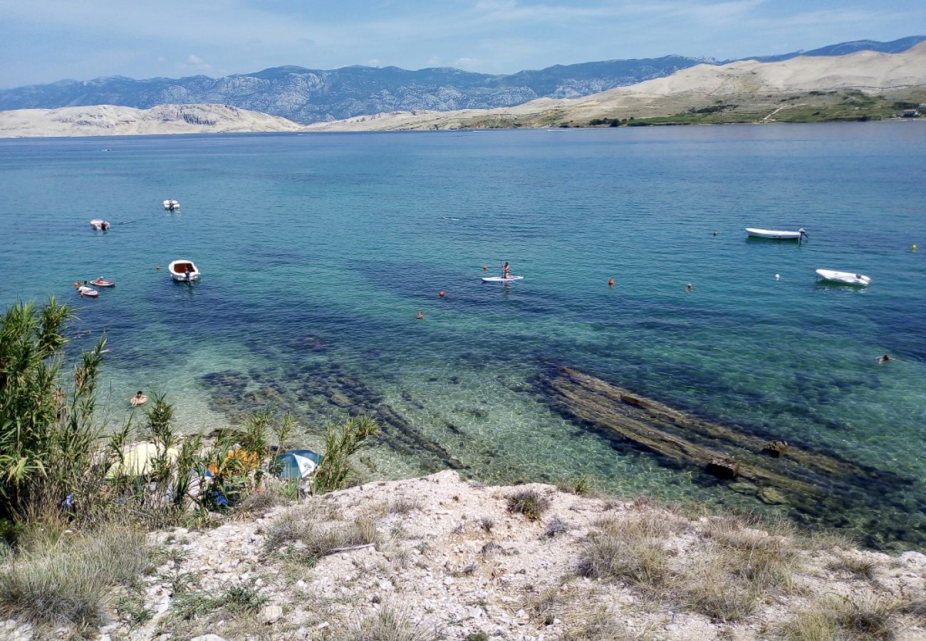 Ferienwohnung in Pag - Ferienwohnung in Pag mit Meerblick, Terrasse, Klimaanlage, W-LAN (4891-2)