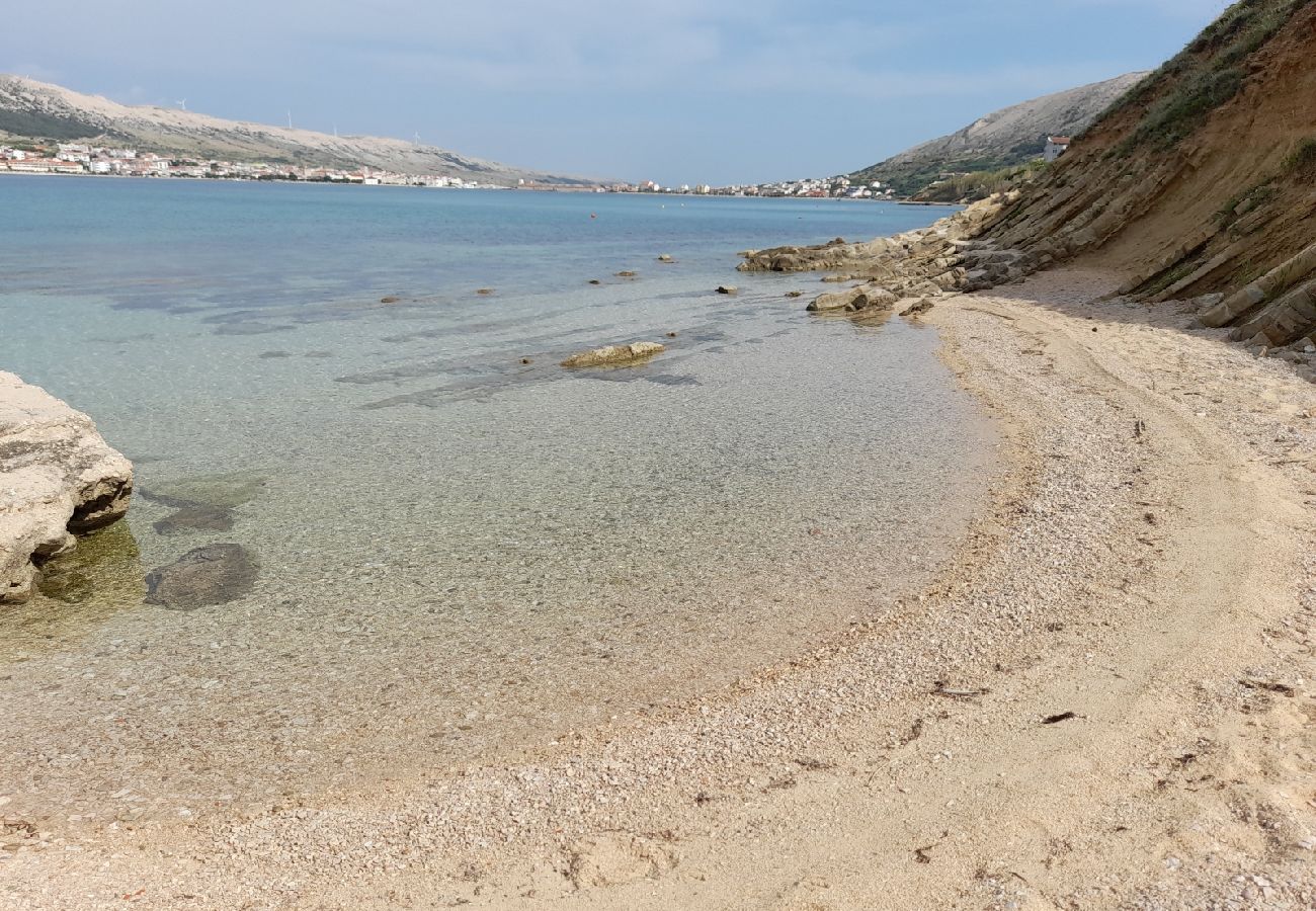 Ferienwohnung in Pag - Ferienwohnung in Pag mit Meerblick, Terrasse, Klimaanlage, W-LAN (4891-2)