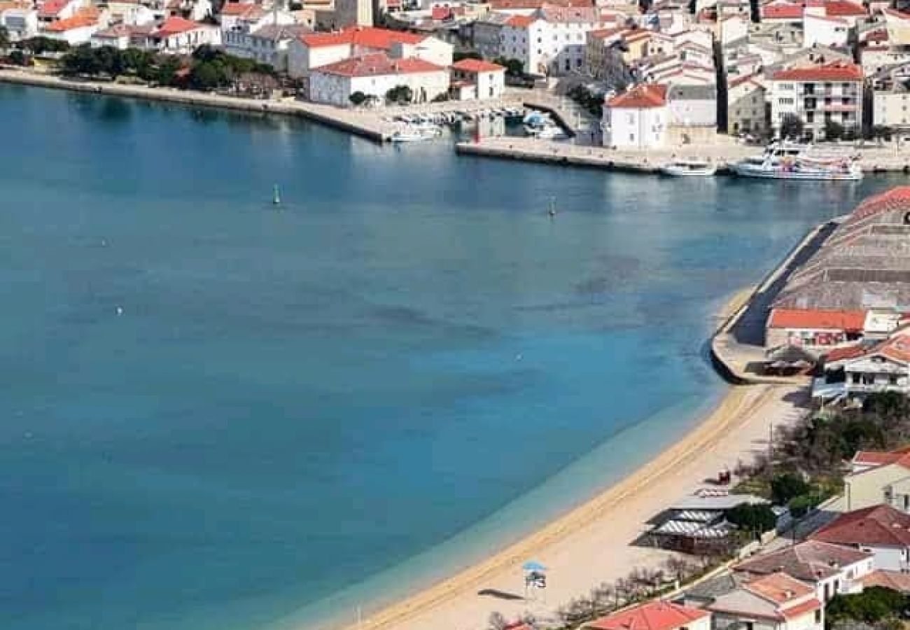 Ferienwohnung in Pag - Ferienwohnung in Pag mit Meerblick, Terrasse, Klimaanlage, W-LAN (4891-2)