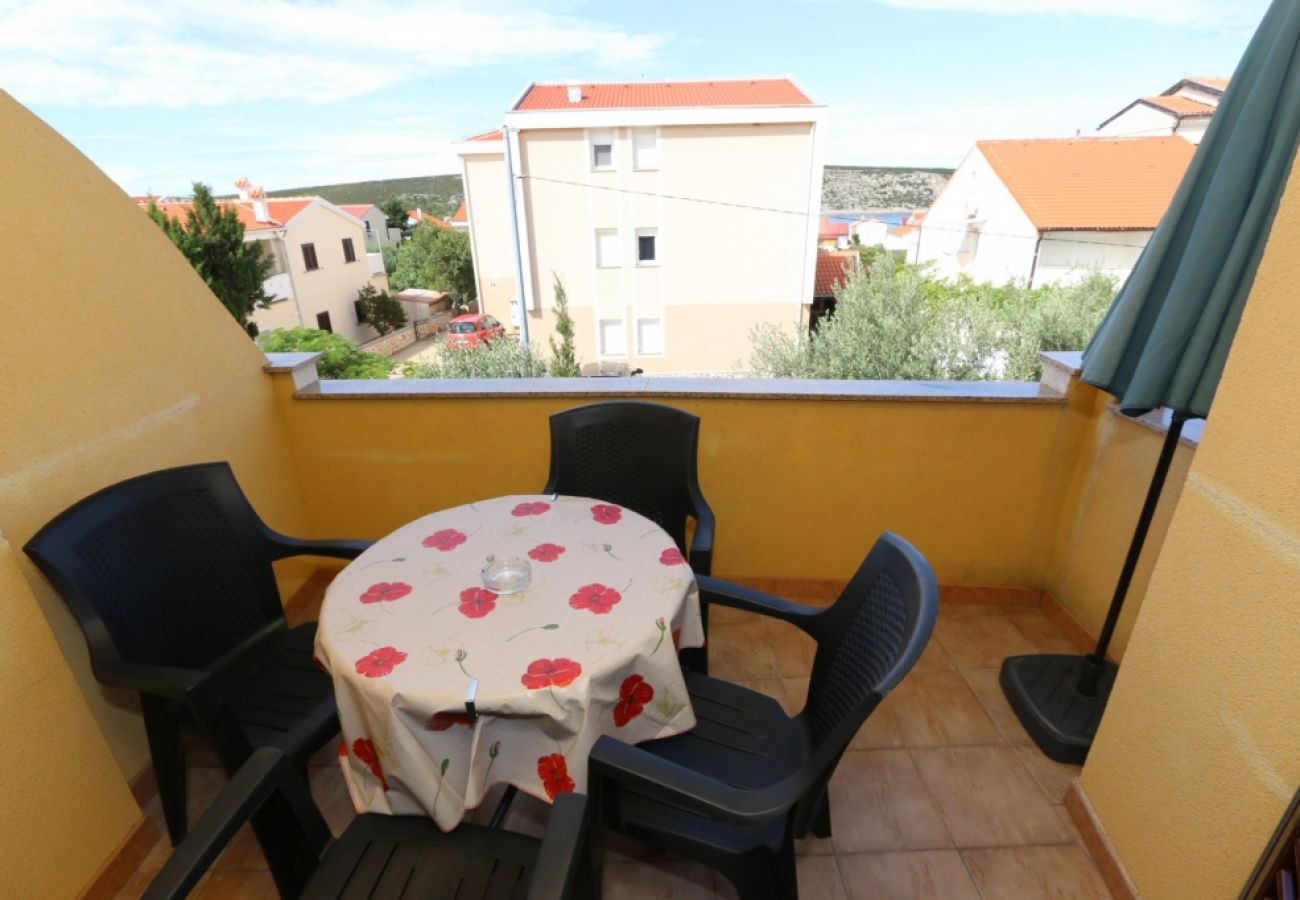 Ferienwohnung in Stara Novalja - Ferienwohnung in Stara Novalja mit Meerblick, Balkon, Klimaanlage, W-LAN (4897-2)