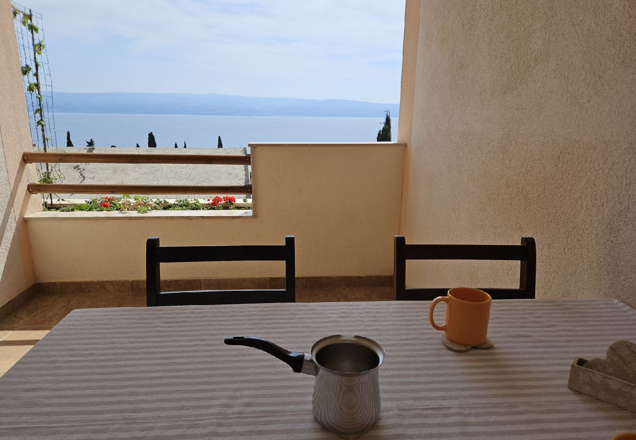 Ferienwohnung in Duce - Ferienwohnung in Duće mit Meerblick, Balkon, Klimaanlage, W-LAN (5067-3)