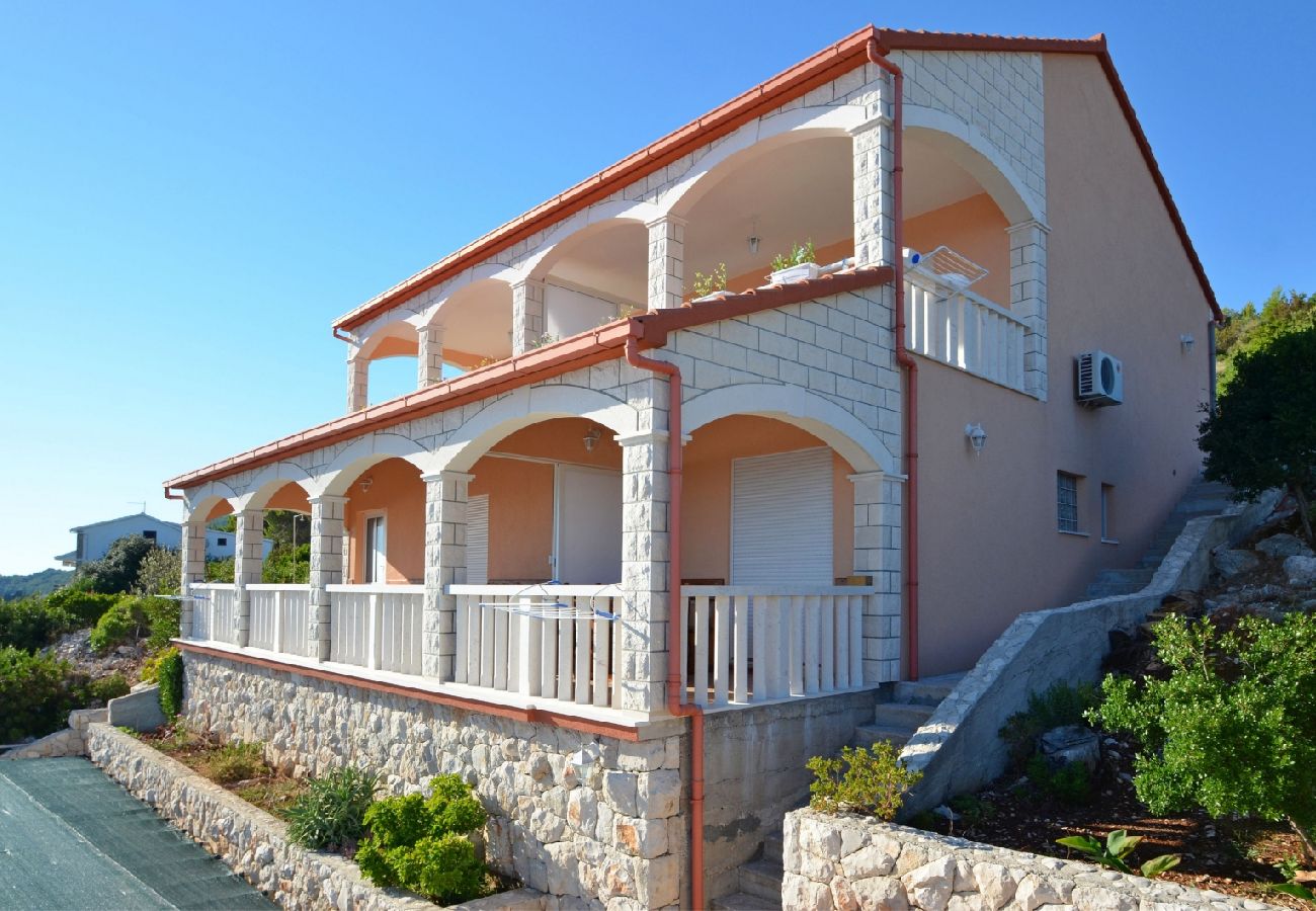 Ferienwohnung in Prizba - Ferienwohnung in Prižba mit Meerblick, Terrasse, Klimaanlage, W-LAN (5080-2)