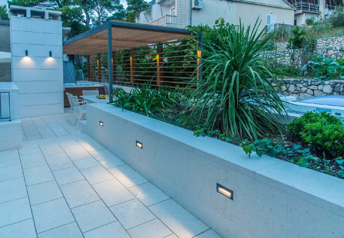 Ferienwohnung in Brela - Ferienwohnung in Brela mit Meerblick, Terrasse, Klimaanlage, W-LAN (201-10)