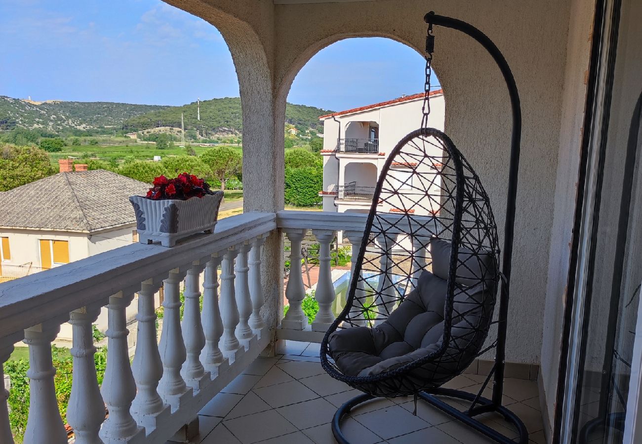 Ferienwohnung in Lopar - Ferienwohnung in Lopar mit Meerblick, Terrasse, Klimaanlage, W-LAN (593-3)