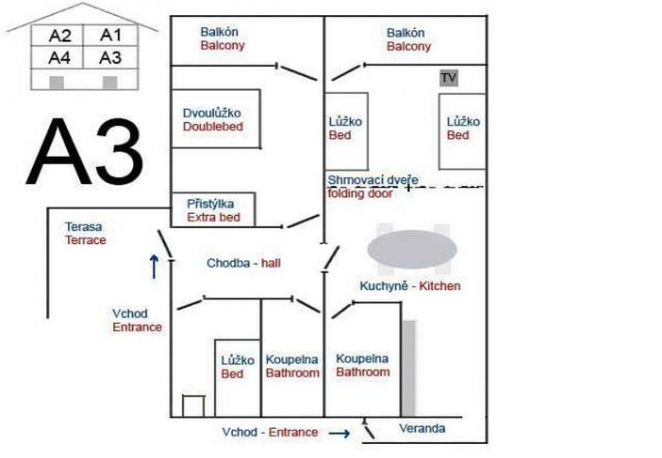 Ferienwohnung in Okrug Gornji - Ferienwohnung in Okrug Gornji mit Meerblick, Terrasse, Klimaanlage, W-LAN (5106-3)