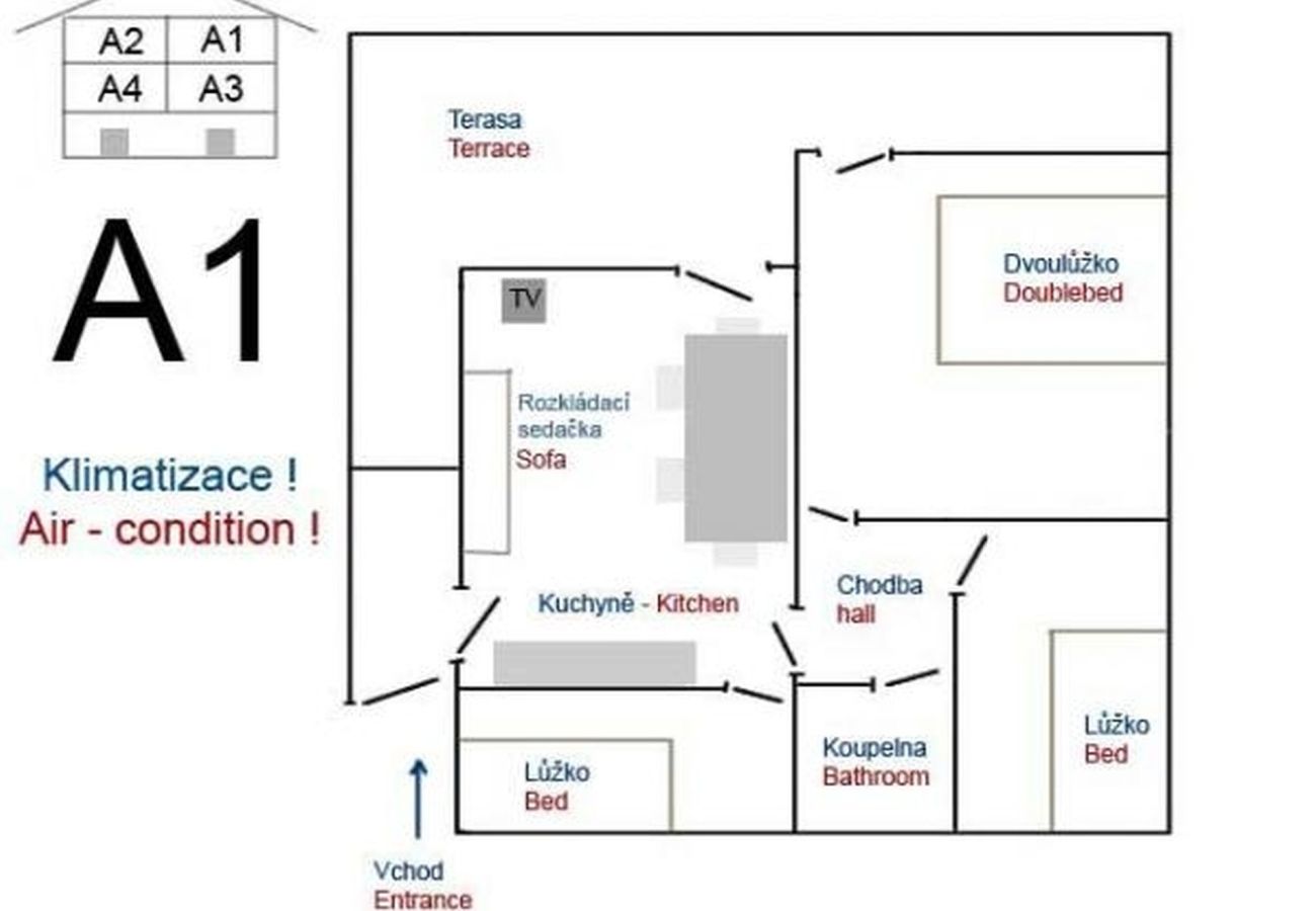 Ferienwohnung in Okrug Gornji - Ferienwohnung in Okrug Gornji mit Meerblick, Balkon, Klimaanlage, W-LAN (5106-1)