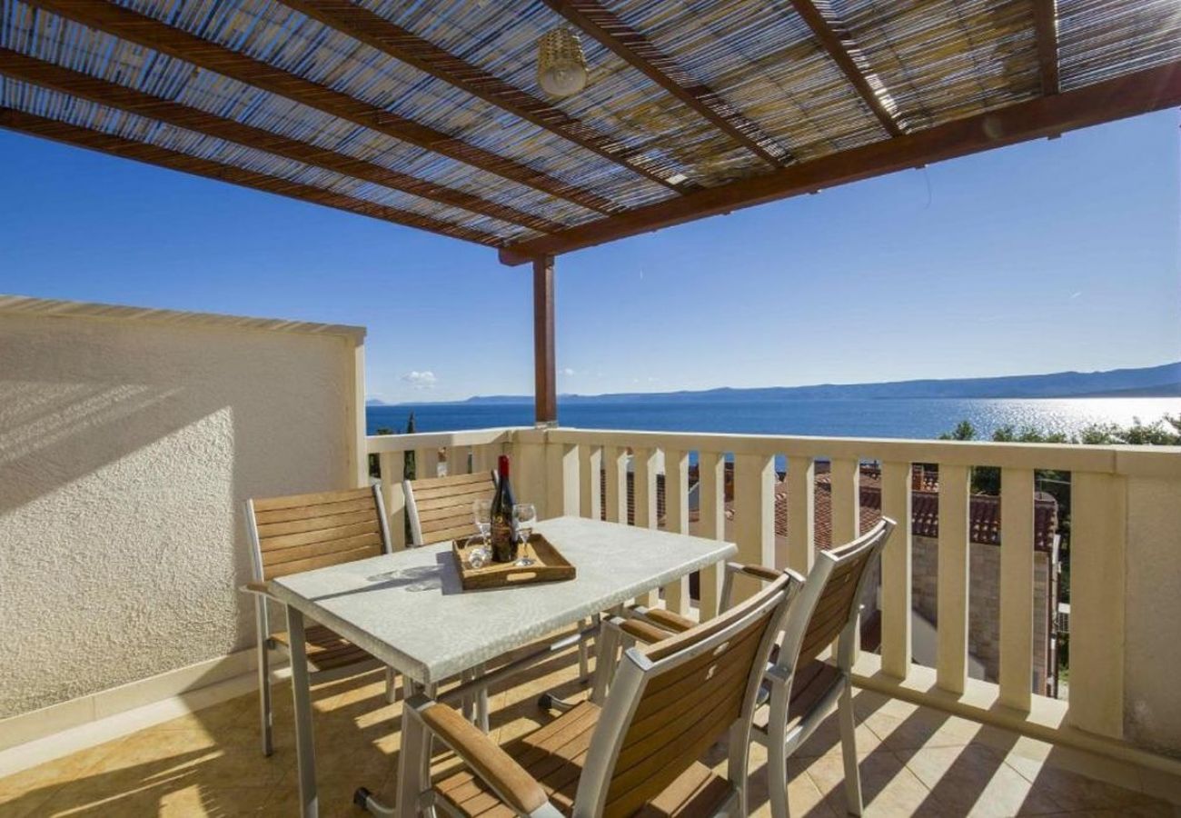 Ferienwohnung in Bol - Ferienwohnung in Bol mit Meerblick, Terrasse, Klimaanlage, W-LAN (5121-1)