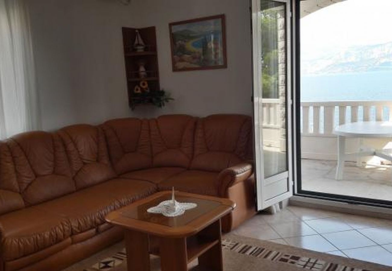 Ferienwohnung in Postira - Ferienwohnung in Postira mit Meerblick, Terrasse, Klimaanlage, W-LAN (5124-1)