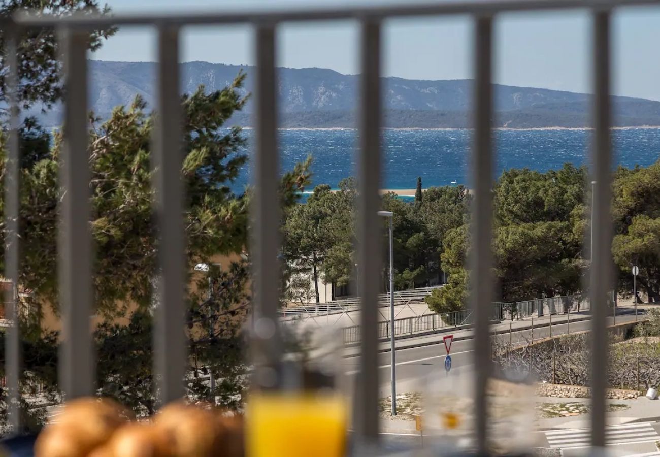 Ferienwohnung in Bol - Ferienwohnung in Bol mit Meerblick, Balkon, Klimaanlage, W-LAN (5127-1)