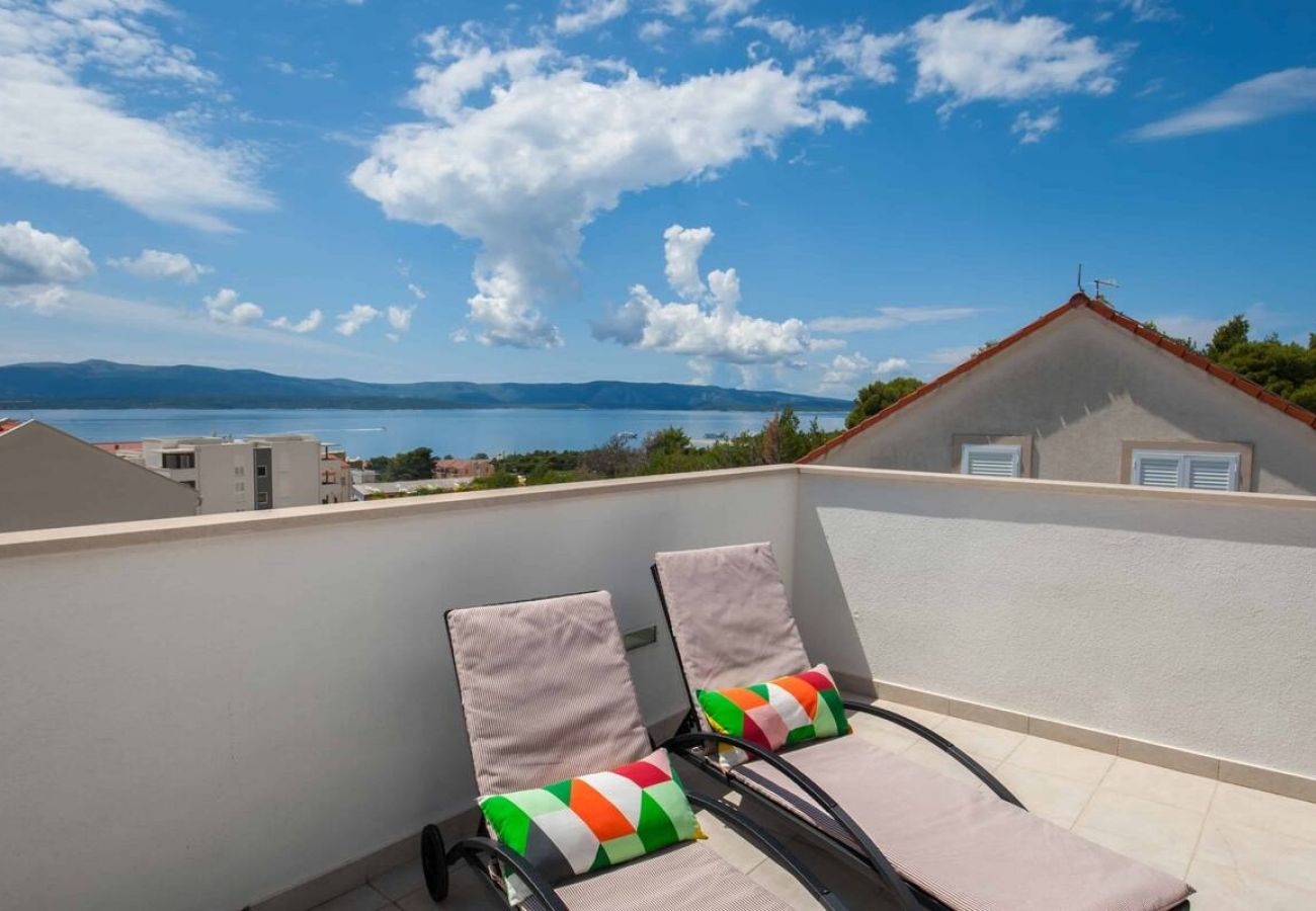 Ferienwohnung in Bol - Ferienwohnung in Bol mit Meerblick, Terrasse, Klimaanlage, W-LAN (5126-1)