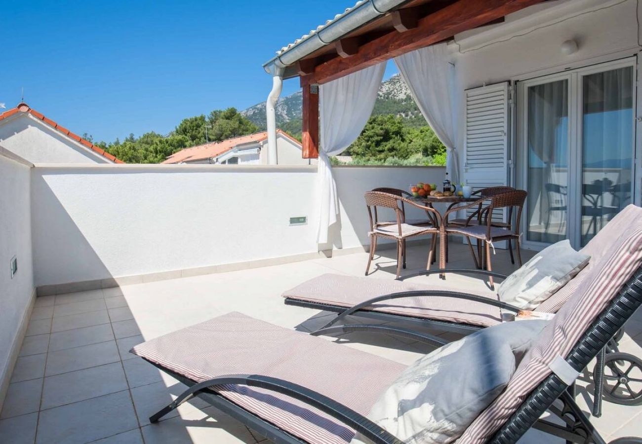 Ferienwohnung in Bol - Ferienwohnung in Bol mit Meerblick, Terrasse, Klimaanlage, W-LAN (5126-1)