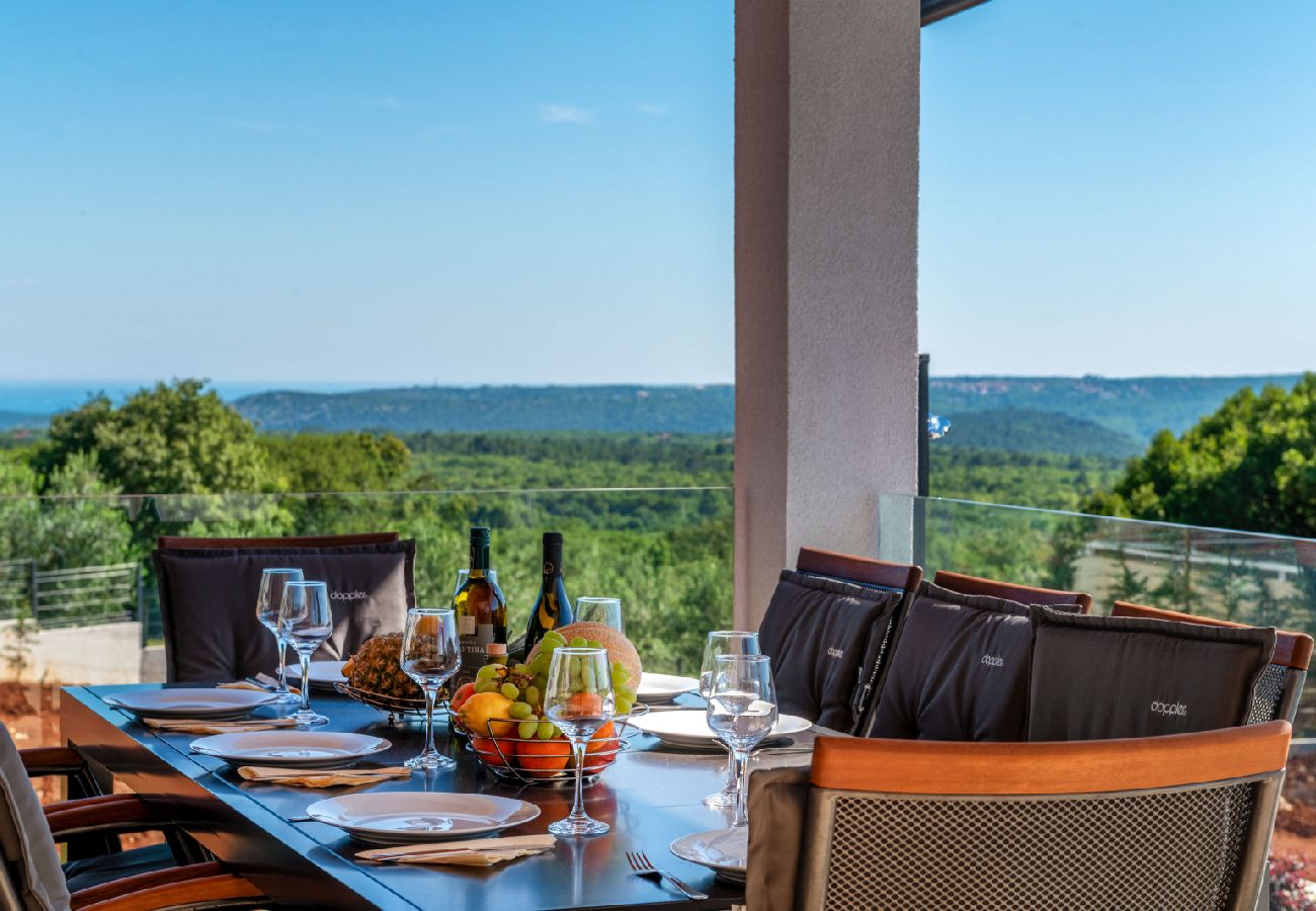 Ferienhaus in Kapelica - Ferienhaus in Kapelica mit Meerblick, Terrasse, Klimaanlage, W-LAN (5207-1)